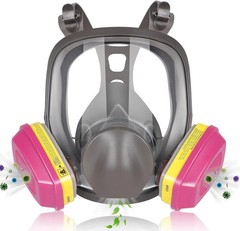 Full Face Gas Mask Painting Spraying Respirator w/Filters for 6800 Facepiece US