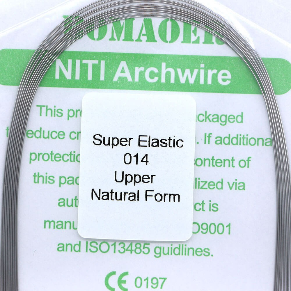 30 Packs Dental Ortho Niti Super Elastic Round Arch Wire Nature Form 014 Upper