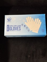 Vimartex Clear, Large Nitrile/Vinyl Gloves – Powder/Latex Free 100 count