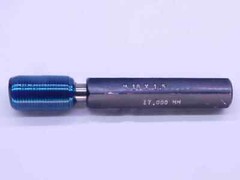 M18 X 1.5 SPECIAL SET THREAD PLUG GAGE 18 GO ONLY P.D. = 17.000 METRIC CHECK
