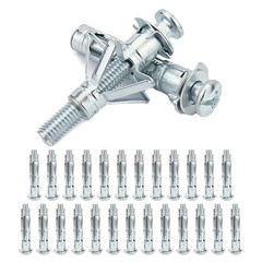 M4x38mm Hollow Wall Anchors Molly Bolts Drywall Ceiling Fixings Plugs 25 PCS