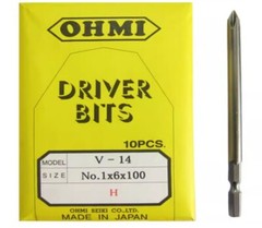 10pc/pack NEW FIT FOR OHMI Cross Head V-14 No.1 x6x50/75/100/120/150/200/250/300
