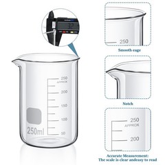 Frienda 50/100/250/500/1000ml Lab 50/100/250/500/1000ml, Transparent