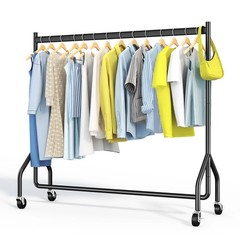 HOKEEPER Heavy Duty Clothes Rack, Commercial Industrial Grade Garment Rack