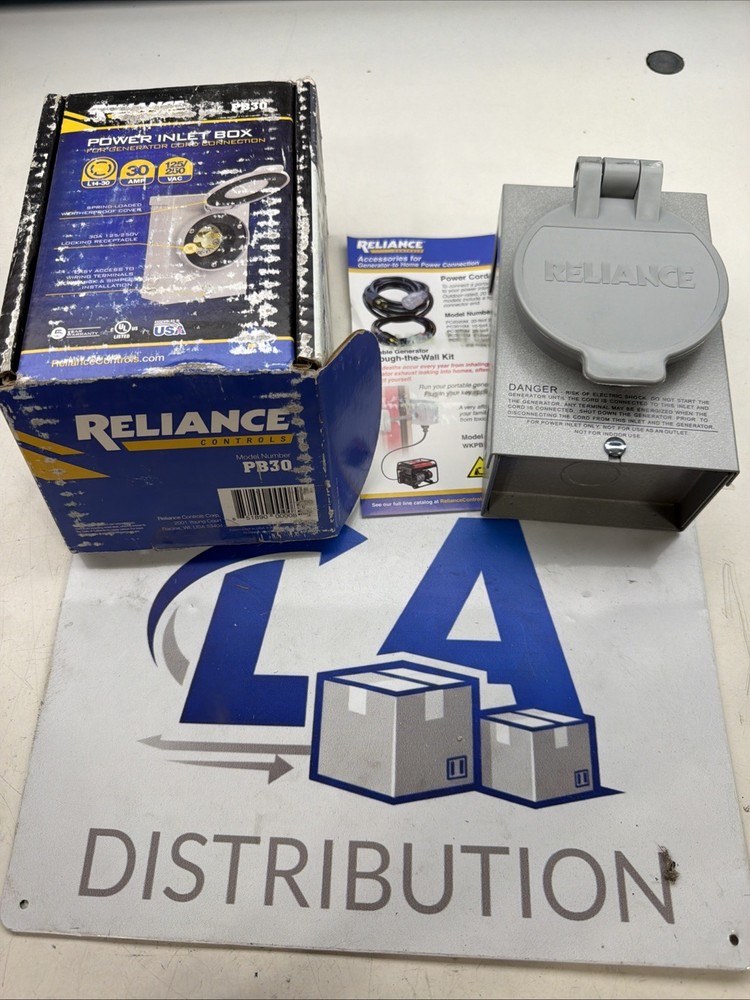 Reliance PB-30 30A 125/250V 4-Circuit Surface Mount Power Inlet