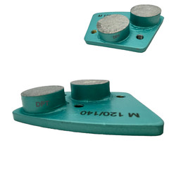 6 Pack Grinder Tooling for Bolt on Concrete Floor Grinders Medium Bond 120 Grit