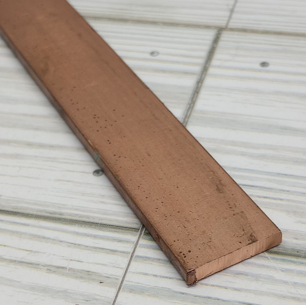 1/8″x 3/4″ C110 COPPER BAR 48″ long Solid Flat Bar Flat Stock Copper Stock