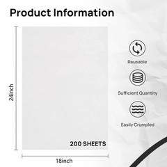 Large 18×24 Inch Newsprint Paper for Moving, Shipping, and Packing Supplies