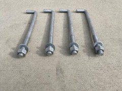 Sandbaggy 3/4″ x 10″ Threaded Concrete Anchor L-Bolts – Hot Dipped Galvanized