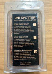 Uni-Spotter Universal Welding Studs #1002 Heavyweight 2.6mm, 500 pcs CANADA MADE