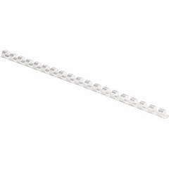 Fellowes Plastic Combs – Round Back, 5/16″, 40 Sheets, White, 100 Pk – 10.75″