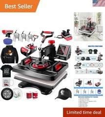 Professional 8 in 1 Heat Press Machine Sublimation Machine 12″ X 15″ Shirt Pr…