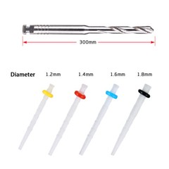 AAA Dental Endo Fiber Posts Resin High-intensity Screw Thread Glass & 4 Drills