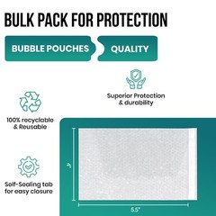 Bubble Out Bags Protective Wrap Bubble Pouches 4×5.5 4×7.5 6×8.5 8×11.5 12×15.5