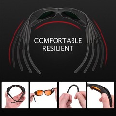 Professional UV Light Safety Glasses for 90nm-490nm One Size, Orange