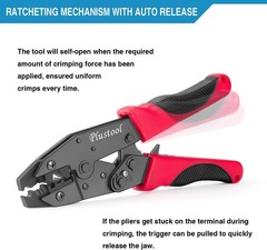 Plustool Crimping Tool for Spark Plug Ignition Wire, 8.5mm Ratchet Spark Plug…