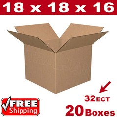 20 – 18x18x16 Cardboard Boxes Mailing Packing Shipping Box Corrugated Carton
