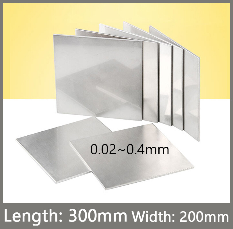 304 Stainless Steel Thin Plate Band Foil Sheet Metal Strip Roll Thick 0.02~0.4mm