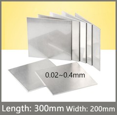 304 Stainless Steel Thin Plate Band Foil Sheet Metal Strip Roll Thick 0.02~0.4mm