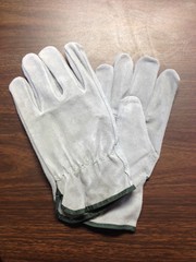 120 PAIR OF LARGE STANDARD SPLIT LEATHER COWHIDE DRIVERS WORK GLOVES NEW LG