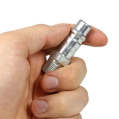 3/8″ Male NPT x 1/2″ Body Industrial Style Plug Steel Quick Release Milton G