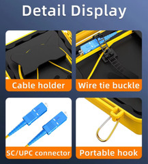 1KM OTDR Launch Cable Box Optical Fiber Rings OTDR Dead Zone Eliminator SM 9/125