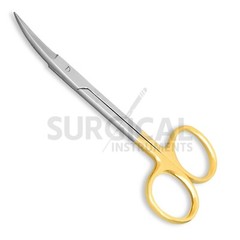 2 T/C IRIS MICRO SURGICAL SCISSORS STRAIGHT+CURVED German Grade