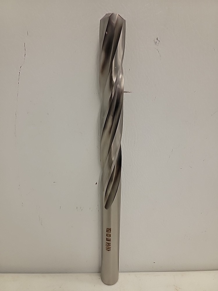 New York Twist Drill 49/64 Core Drill 3FLT .7656×9.875 USA