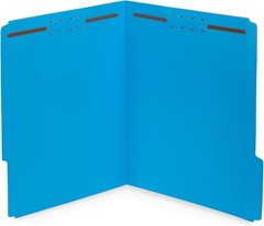 1/3 Cut Reinforced Tab Blue File Folders – 50 Count for Office & Medical Reports