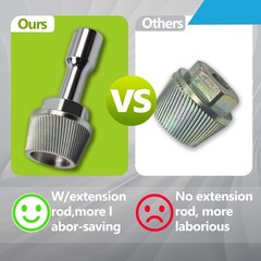 1.5” Tub Drain Extractor with 1/2” Socket Bathtub Remover Colourful Galvanized
