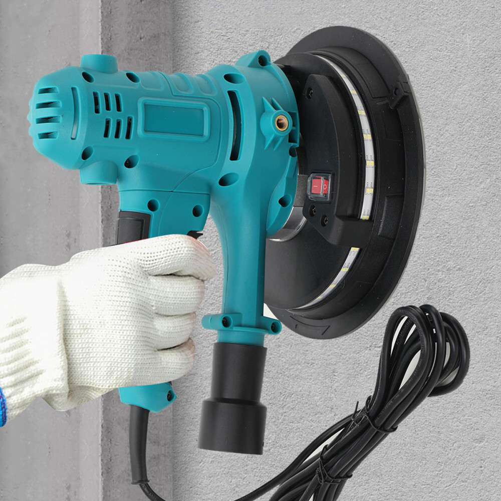 110V/60Hz Auto Vacuum Drywall Sander Machine Handheld Wall Polishing Machine