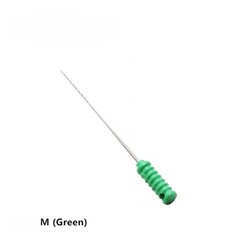 Dental Stainless Steel Nerve Barbed Broaches 25mm Needles Handle 20-60#