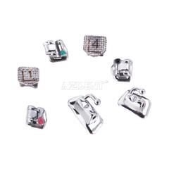 AZDENT Dental Orthodontic Self-Ligating Brackets Braces Roth MBT.022 Hooks 345
