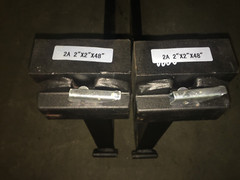 Set of 2 -48″ Long Brick /Block Fork Blade, Class II, 2″ x 2″x 48″