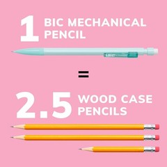 24 Count 0.7mm Xtra Smooth Pastel Mechanical Pencils No.2 Lead for School Office