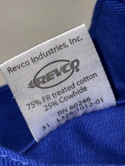 Black Stallion FRB9-30C Hybrid FR Cotton Cowhide Welding Jacket Blue Medium
