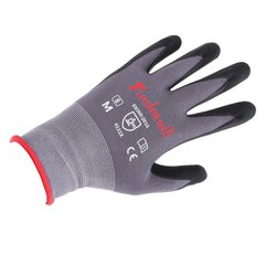 Safety Work Gloves MicroFoam Nitrile Coated Foam Gloves M-Size/12 set