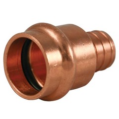 NIBCO 1/2 In. Press x 1/2 In. Pex Copper Adapter – 1 Each 1/2″ x 1/2″