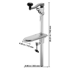 Uimoso Commercial Manual Can Opener with Table Clamp 11.8-inch Heavy Duty Design
