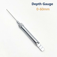 Stainless Steel Depth Gauge 0mm To 30mm /60mm/40mm/90mm Orthopedics Instruments