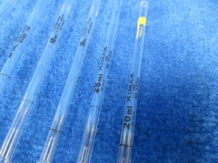 Lot of 6 Kimax Fisherbrand Volumetric Pipettes 20mL 25mL 30mL 40mL 50mL 100mL