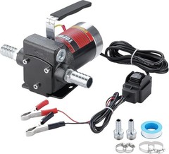 DC Gasoline Fuel Pump 3.7GPM Self-priming Oil Transfer Pump With Handle, Reversi