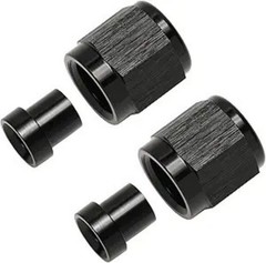 4AN Hardline Tube Nut and Sleeve Fitting Adapter for 1/4 Size: 4AN-1/4, 2 Sets