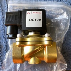 Solenoid Coil 12v DC Ace Crew Brass Normally Open Electric Valve 3/4” Great Deal