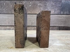Vintage Pair Mayer China Original Pattern Copper Printers Blocks Pittsburgh PA