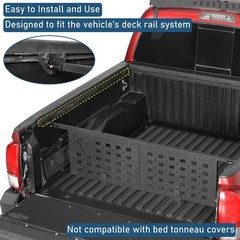 Truck Bed Divider MOLLE Panel Adjustable Quick-Lock 05-23 Tacoma No-Drill