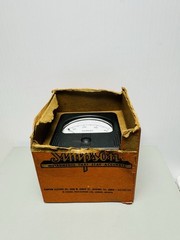 SIMPSON Panel AC AMP METER 0-400 AC Amperes Alternating Current F.S.-400/5ACA #1