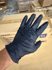 8 Mil Black Nitrile Exam Grade Heavy Duty Powder-Free 8mil 1,000 PC (M L XL)