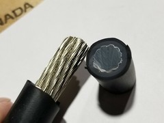 TPC 76020 #2/0awg Super-Trex Power Cable 2000V 2kV TnC RHH/RHW-2/DLO Black /1ft