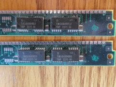 Two TEXAS INST. TM124GU8A 8 BIT RAM MODULES – Mac Classic II or Performa 200
